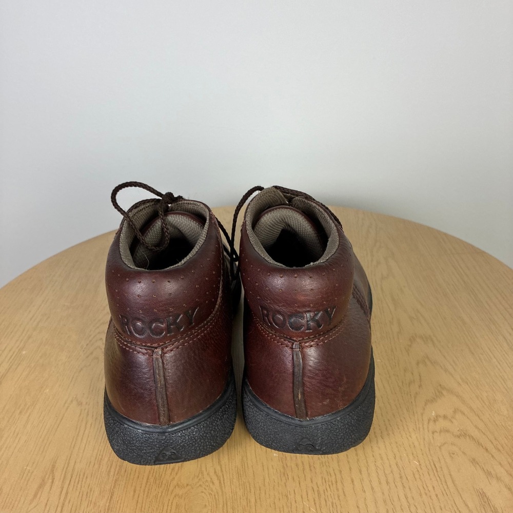 Rocky Leather Moc Toe Chukka Ankle Boots Men's 10.5 Retro Fall Winter Outdoors - Picture 5 of 7